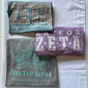 ZETA TAU ALPHA BUNDLE - BAYLOR UNIVERSITY - COMFORT COLORS - M/L